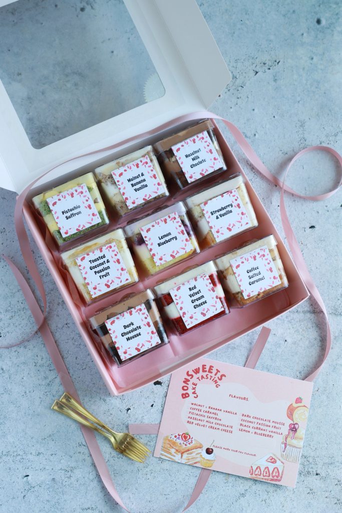 Wedding cake tasting box – Bonsweets